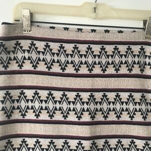 Tribal Boho Native Stretchy Wide waistband Aztec mini